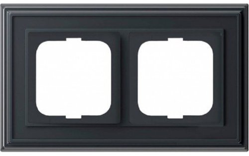 Рамка универсальная ABB Династия 2-м. антрацит фото Рамка универсальная ABB Династия 2-м. антрацит картинка